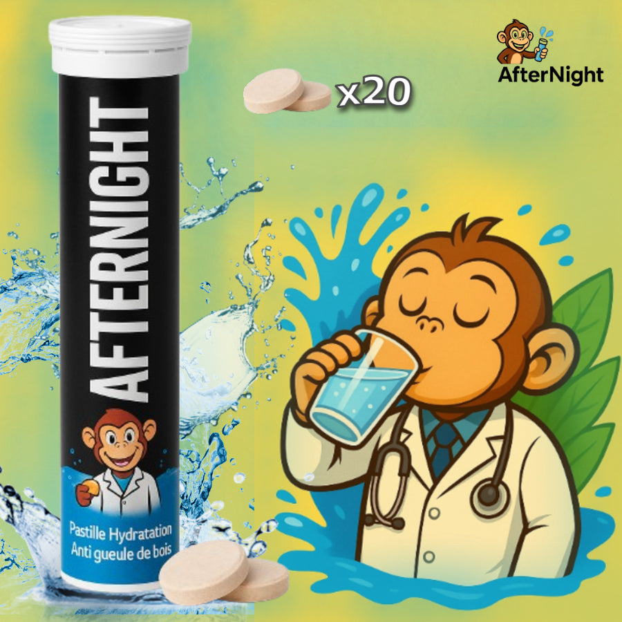 AfterNight – Pastilles hydratantes & anti-gueule de bois
